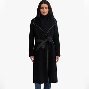 Tahari Black Pea Coat